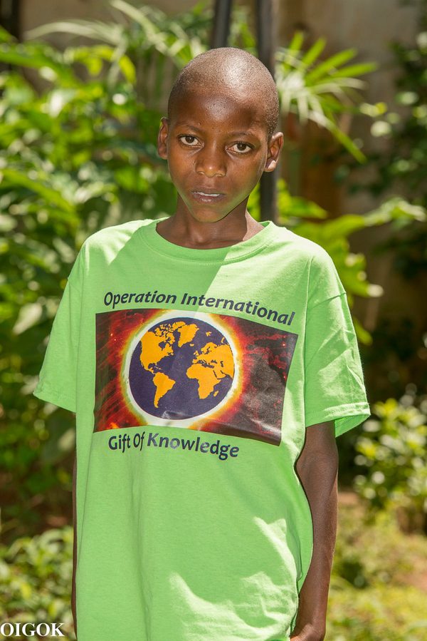 Boez, a child in OIGOK's program in Uganda