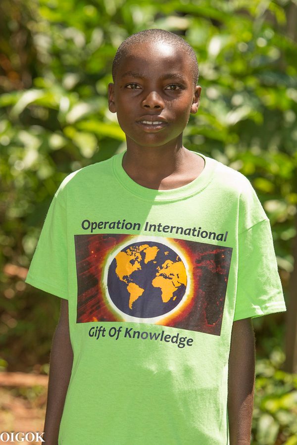 Darius, a child in OIGOK's program in Uganda