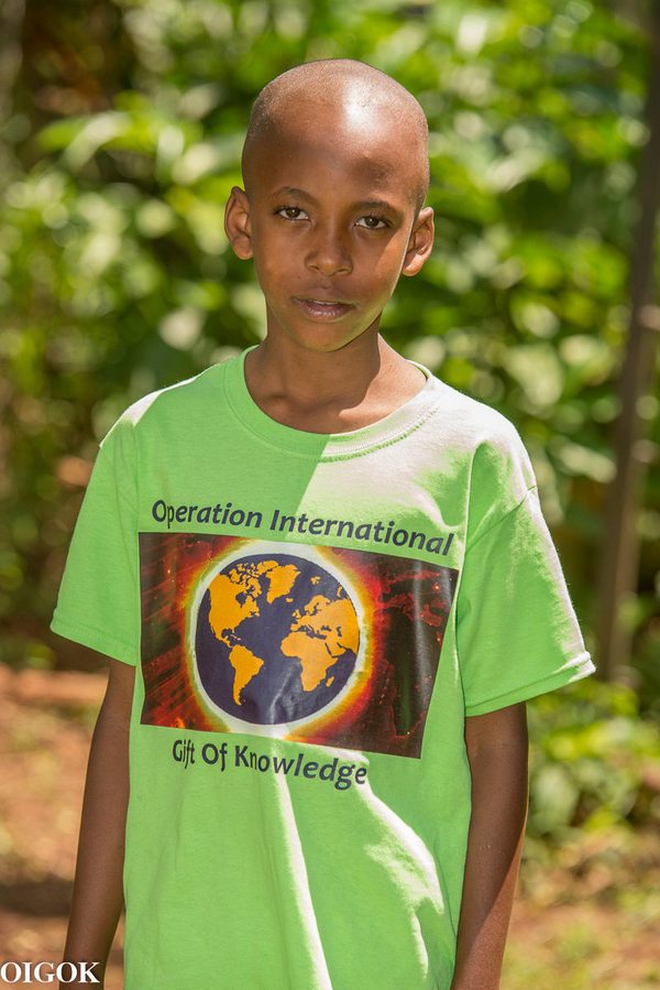 Lambert, a child in OIGOK's program in Uganda
