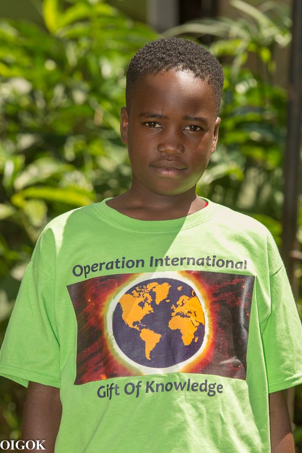 Pavin, a child in OIGOK's program in Uganda